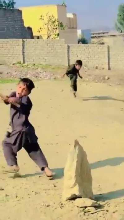 When younger brothers asks for batting…