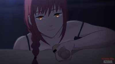 Denji can't resist touching Makima (kizu) [chainsaw man]