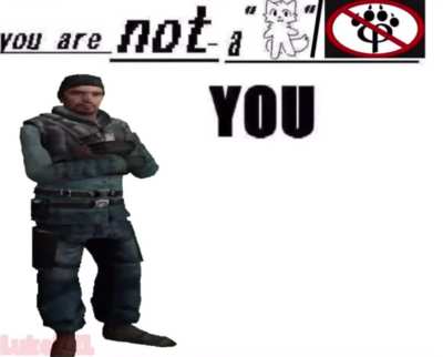 There is no way you guys are wasting your time hating furry’s go fight the fucking combine instead.