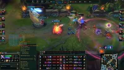 Vayne Yuumi penta from 10k gold behind