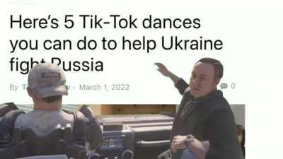 Have you done your daily TikTok dance for Ukraine?