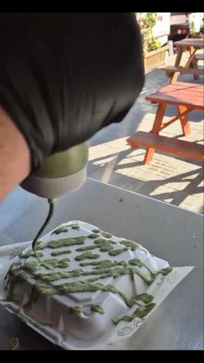 When they put too much cream on their tacos