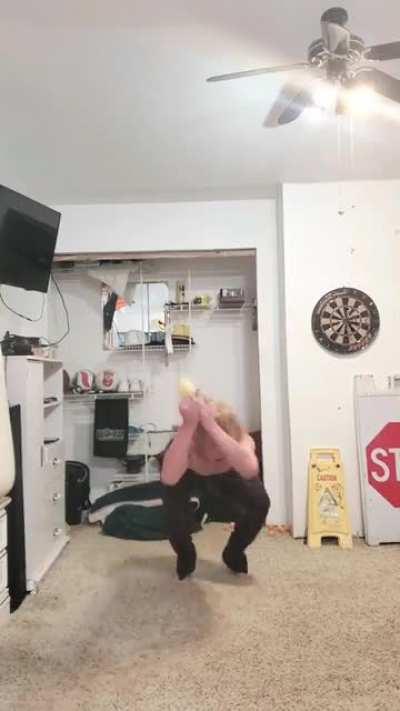 Backflip catch through the legs [Other]