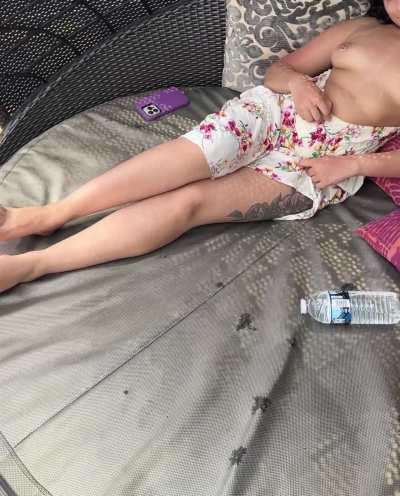 This is a good way to get rid of tan lines! 