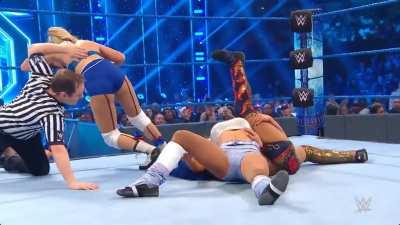 Lacey Evans and Dana Brooke easily defeat Sasha Banks