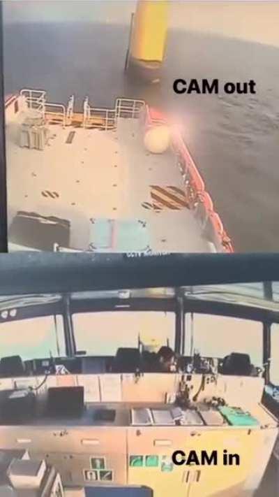 WCGW by not paying attention for a huge pole in the middle of the sea..