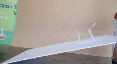 A walking paper horse.. designed by the Agastya Foundation