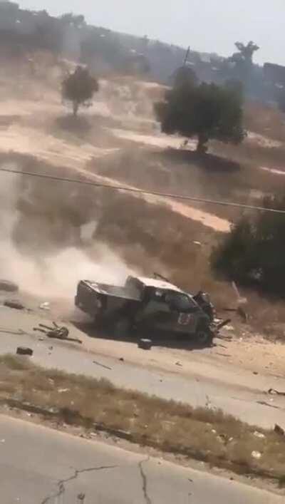Libyan Ambush Sends Enemy Vehicles Into a Death Roll