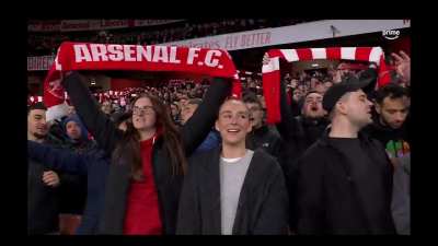 North London Forever before the game yesterday