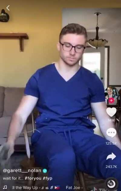 I am certain he joined just to make this questionable tik tok