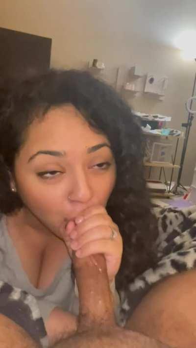 Can you tell how much she loves doing this for me?