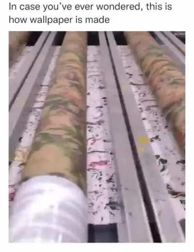 How wallpaper paper is made