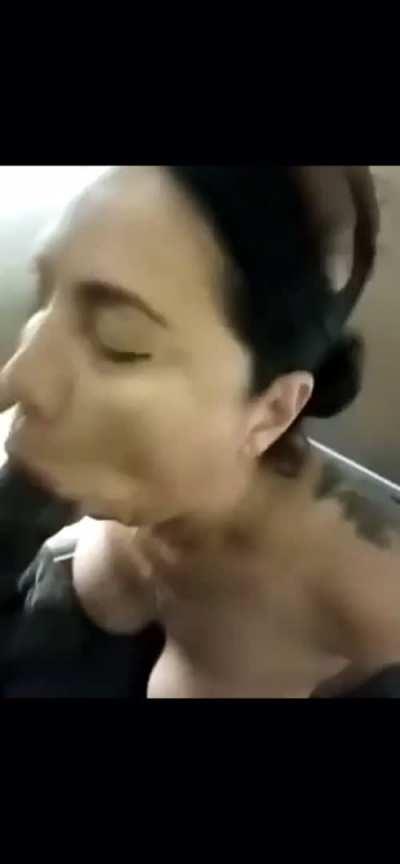 Queen Rogue pleasuring a black pee pee