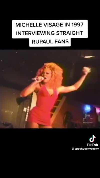 Michelle Visage interviewing 'straight' fans of RuPaul 1997