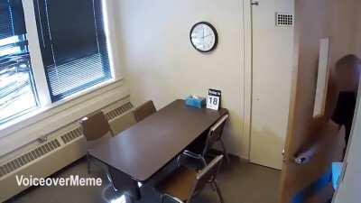 Guy escapes from police station in Rock County, WI