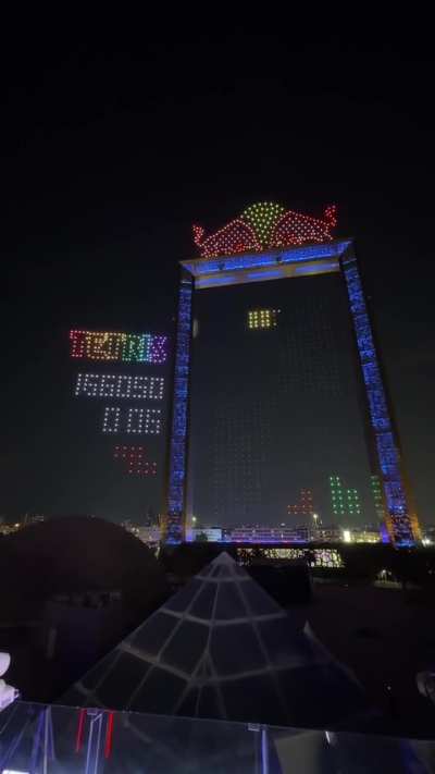 Playing tetris on a building