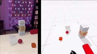 cross-platform AR/VR. Oculus Quest and iPhone sharing the same physical space