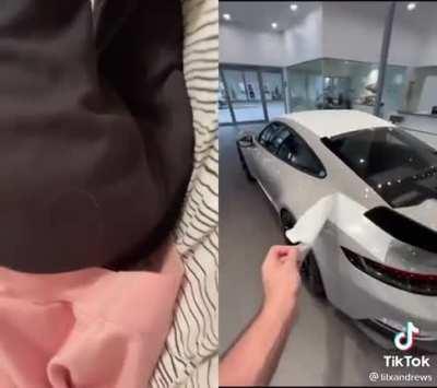 Unwrapping a car