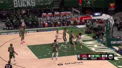 [Highlight] Lopez and Giannis take turns stuffing Capela under the rim