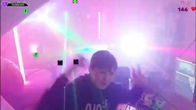 Guy throws rave on stream