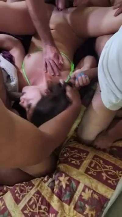 For some people marriage means monogamy. For us it means lets see how much cock I can take! ;)