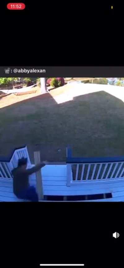 Kenny’s attempt of covering the shorts.