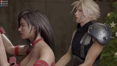 Xmas With Tifa (ero3d) [Final Fantasy 7]