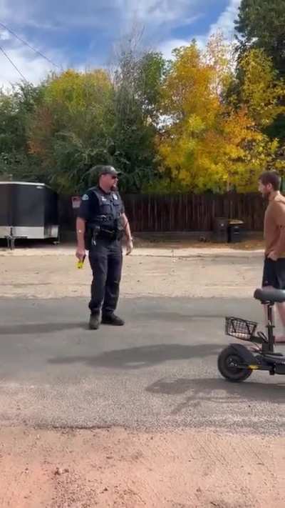 “I came by the sword” The 2nd coming of Jesus gets off to a rough start.. Cop loosing patience with the messiah fast..