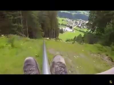 alpine coaster riding...