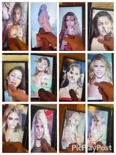 Celebrity Cum Tribute Compilation. Who’s next?