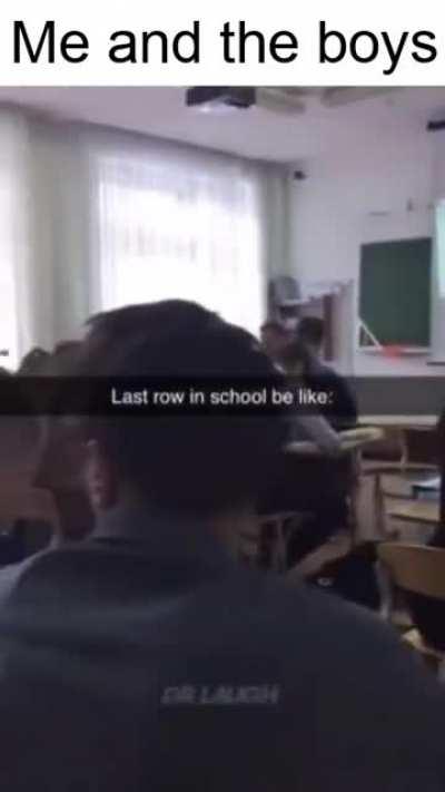 me and the boys in last row at school