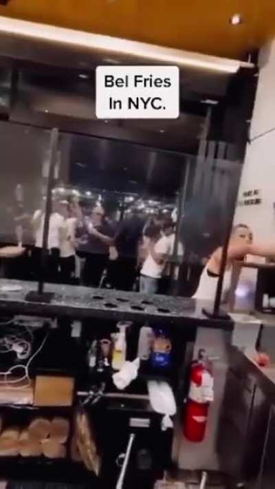 Trashing a restaurant and twerking on the counter because they had to pay $1.75 for dipping sauce..