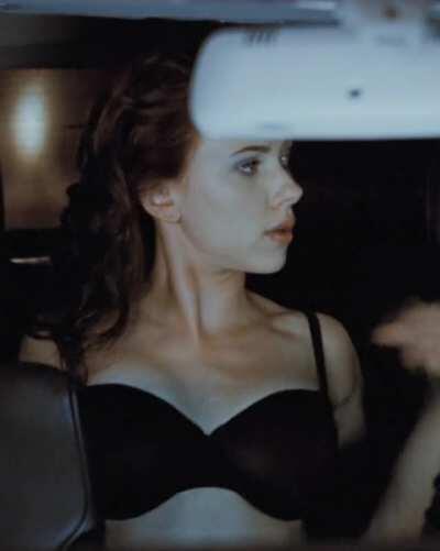 Scarlett Johansson getting ready to use you to her liking in the backseat