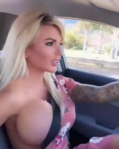Seems like a bad idea to let a dumb bimbo drive