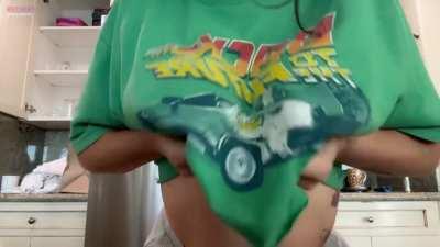 Flashing my sons college buddy before he has his coffee