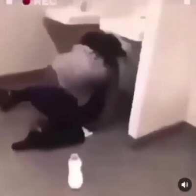 Dude causes brain damage by 900 iq move.