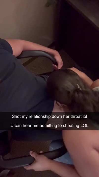 Cheating on her again