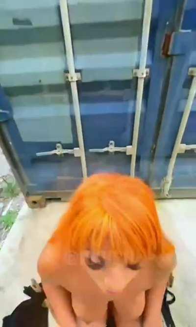 Danm Shes getting it outside Full Vid In Comment