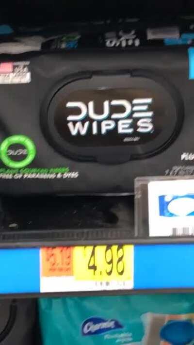 Wipe ya ass the manly way