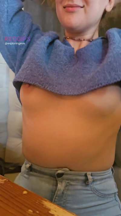 Oops, forgot my bra again [gif]