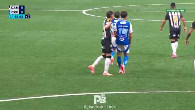 Kaio Jorge aperta mão quebrada do Iván Román na maldade.