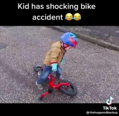 Reacting to a bike accident.
