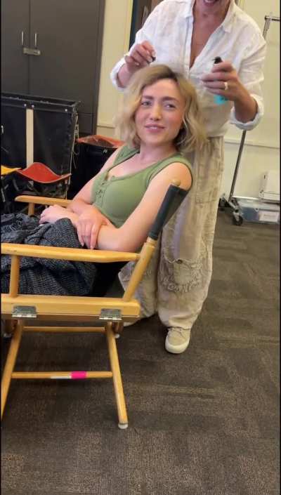 Peyton TikTok Getting Ready on Set of School Spirits Season 3 | August 9, 2025
