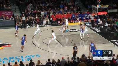 [Highlight] James Harden hits his 2700th three pointer with a 25-foot stepback