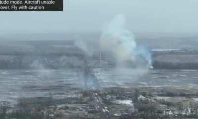 T-90M being destroyed by Ukrainian soldiers around Novoselivske. Luhansk Region, January 2023.