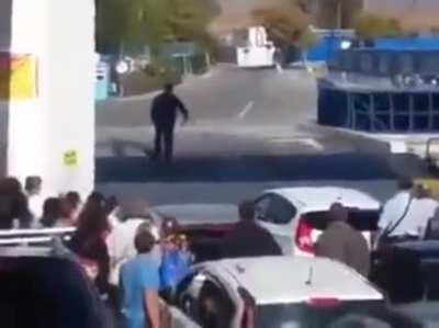 WCGW disembarking before a full stop