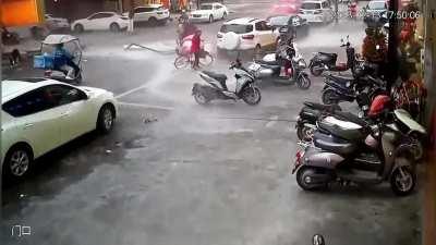 Massive explosion at a Chinese restaurant