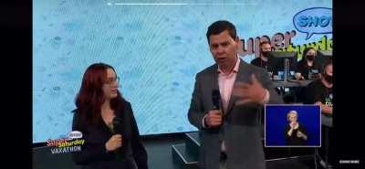 Old mate Patty G bringing the cringe for Super Saturday! Get out and get vaxxed kiddos