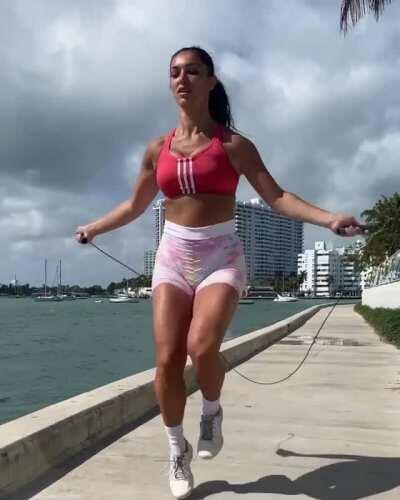 Busty Jump Rope Queen