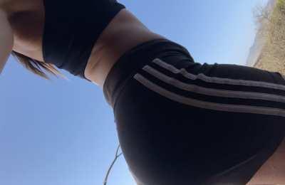 Sneaking around our airbnb